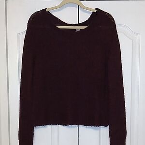 Divided Deep Maroon Sweater
